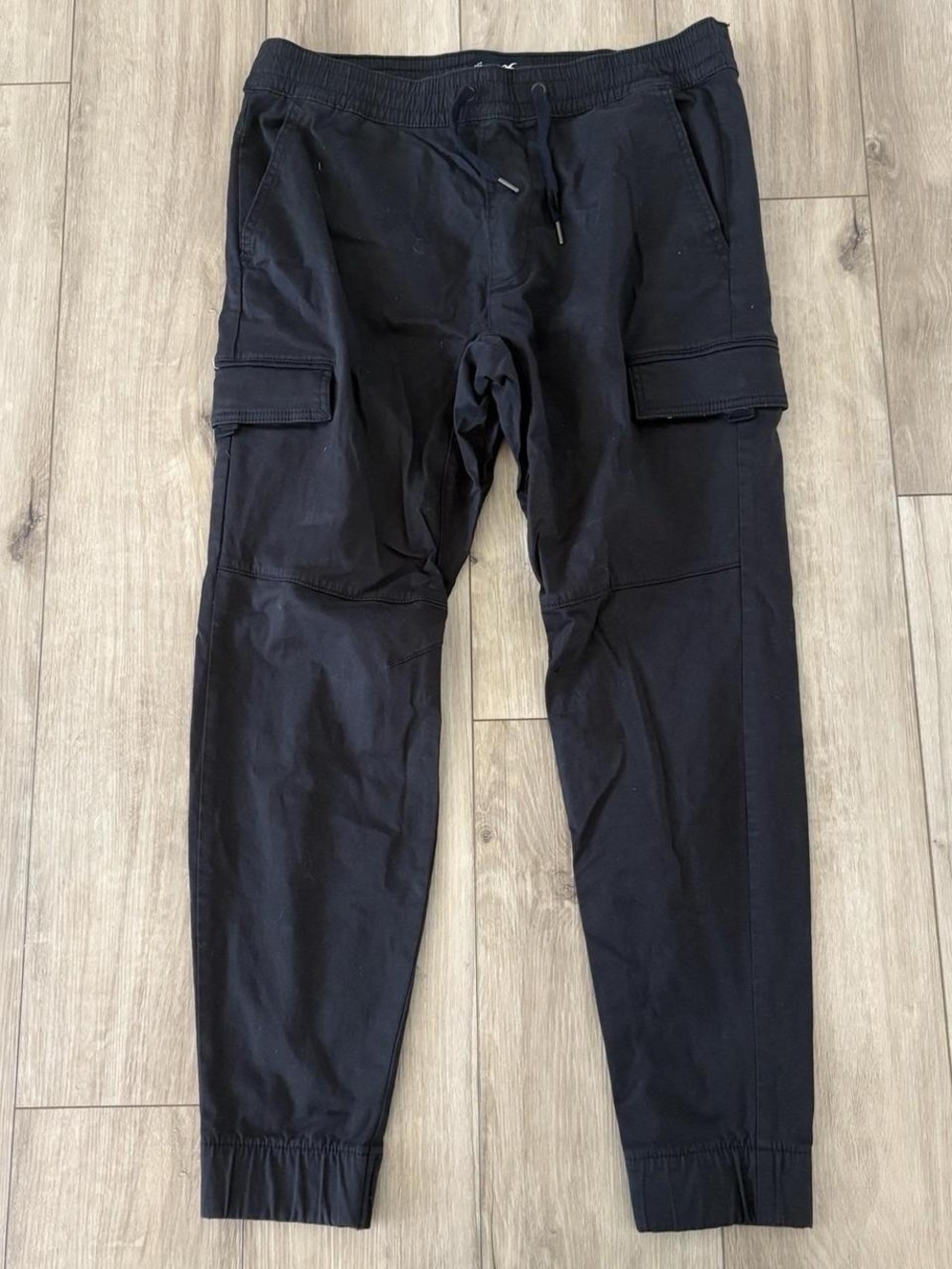 Hollister Black Cargo Jogger Pants